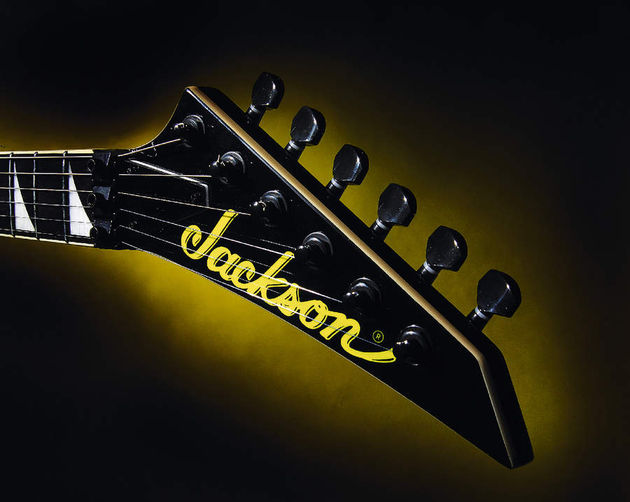 The distinctive Jackson headstock is a modern classic The distinctive Jackson headstock is a modern classic